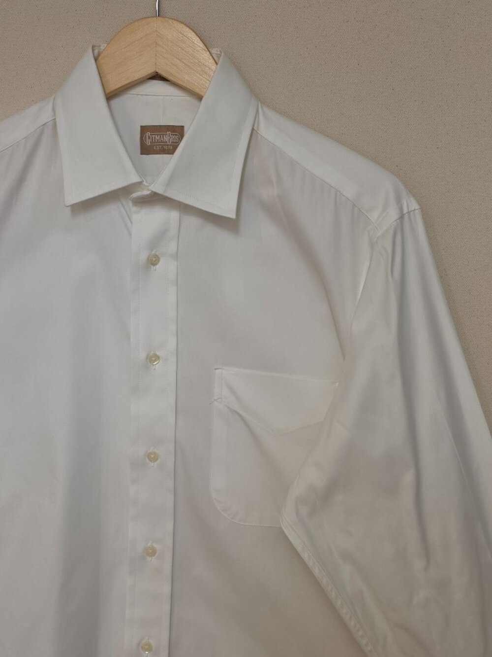 Gitman Brothers Ultra Fine Pinpoint Oxford Button Down 15.5 33